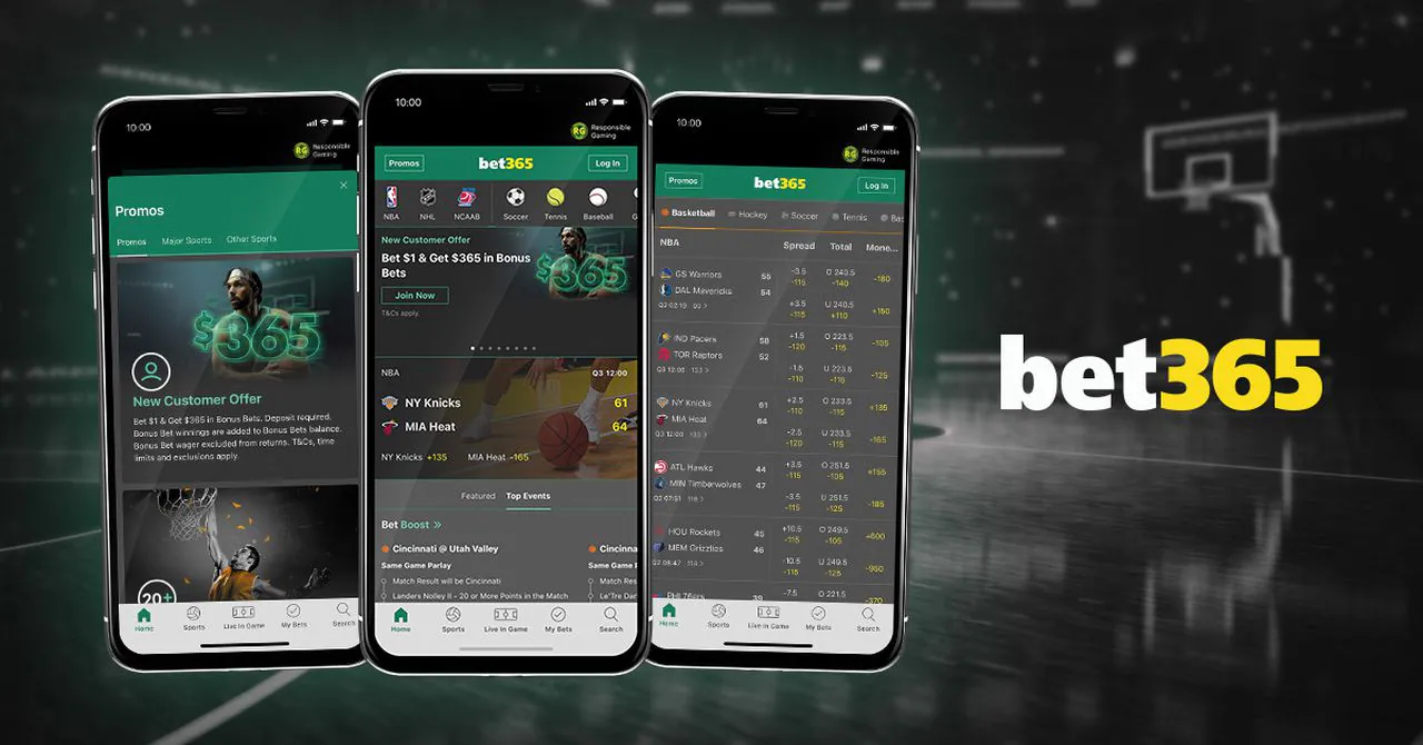 Aplicativo móvel da Bet365